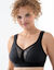 Soutien-gorge dentelle et velours grand maintien - sans armatures (noir)