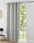 Rideau bachette uni tamisant oeillets (gris perle)