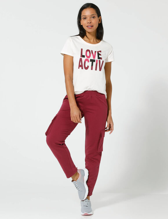 Pantalon jogging battle (prune)