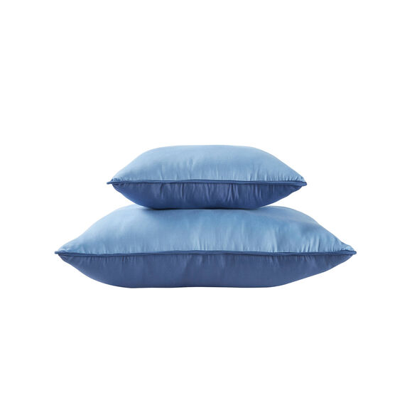 Couette bicolore microfibre 350 g/m&sup2; (bleu oc&eacute;an / bleu ciel)