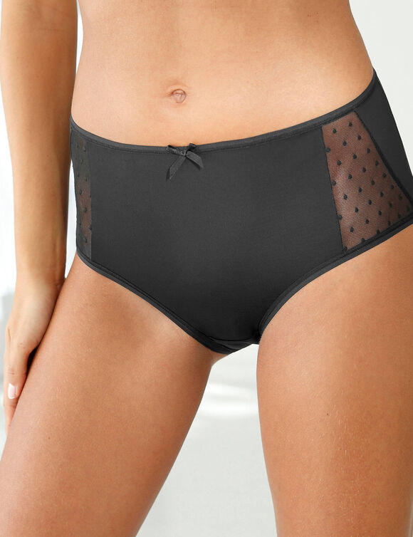 Maxislip in microvezel - Set van 2 (zwart)