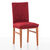 Rekbare integrale stoelhoes met jacquardmotief (rood)