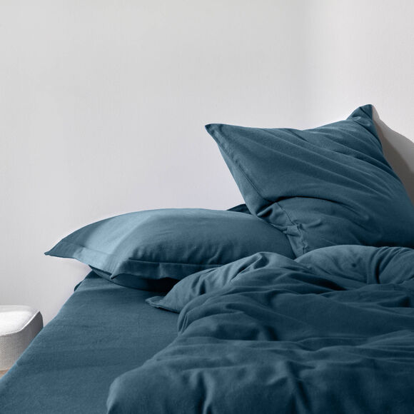 Linge de lit uni - flanelle 160 g/m&sup2; (bleu p&eacute;trole)