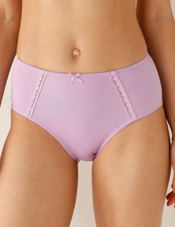 Culotte maxi en coton ajouré - Lot de 2 (bleu + parme)