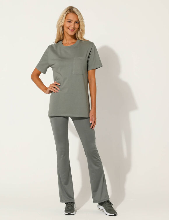 T-shirt volume loose (kaki)