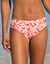 Bas de maillot de bain forme midi imprimé Linao (grenadine / écru)