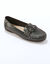 Sneakers in canvas met ajour en lage schacht, marine (grijs)