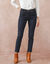 Slimjeans met hoge taille, ingekort model (raw)