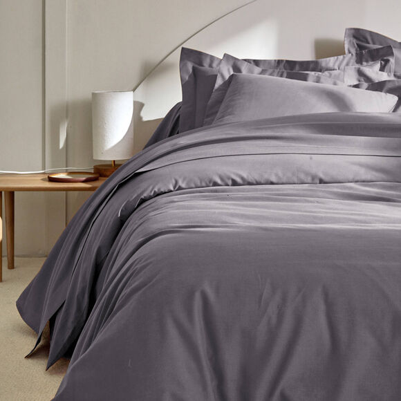 Effen beddengoed - polyester-katoen, 57 draden/cm&sup2; (antraciet)