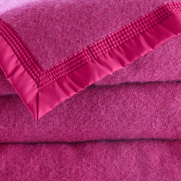 Couverture laine 1er prix 350 g/m² (rose cyclamen)