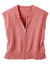 Gilet zippé sans manches (roze)