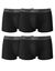 Boxer Basic Coton - lot de 4 (noir)