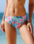 Bedrukte zwemslip in midimodel, Bawa (aqua / roze)