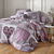 Linge de lit Lovely en flanelle imprim&eacute; coeurs  (gris / parme)