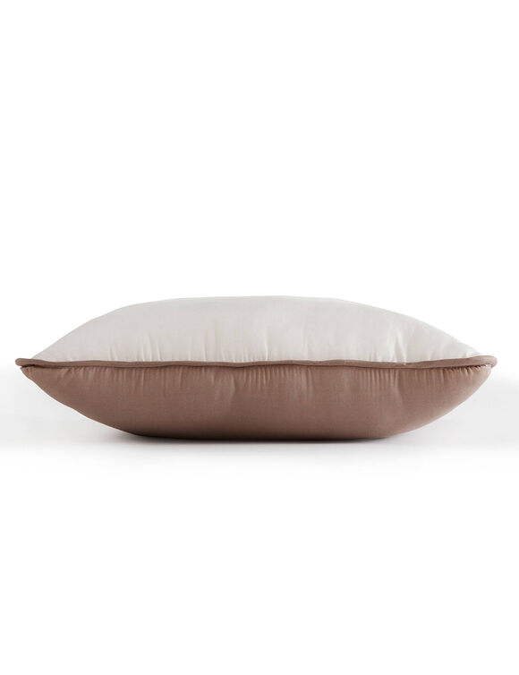 Tweekleurig dekbed in microvezel 500 g/m2 (taupe / zandkleur)