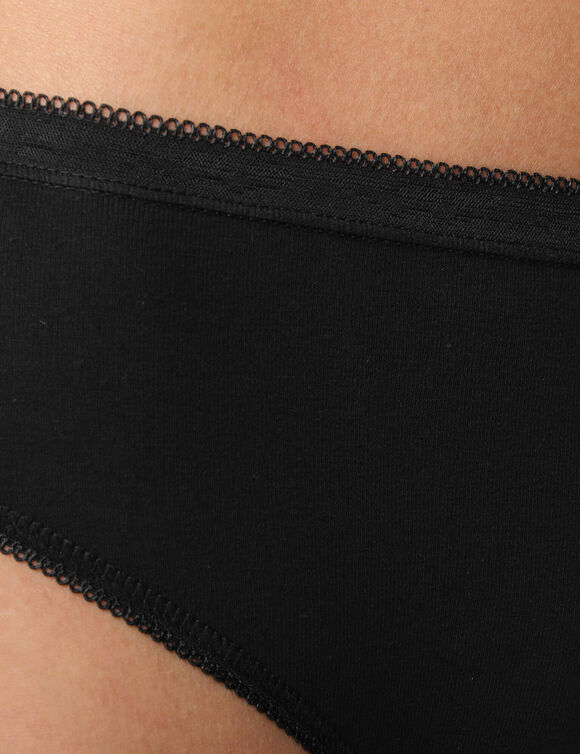 Culotte midi basique - lot de 3 (noir)