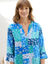 Nachthemd in liketmodel met patchworkprint (blauw)