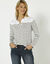 Gestreepte polo in jerseytricot (kaki / gebroken wit)
