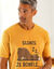 Pyjama met broek, T-shirt met korte mouwen (geel / grijs)