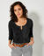 Gilet boléro boutonné (noir)