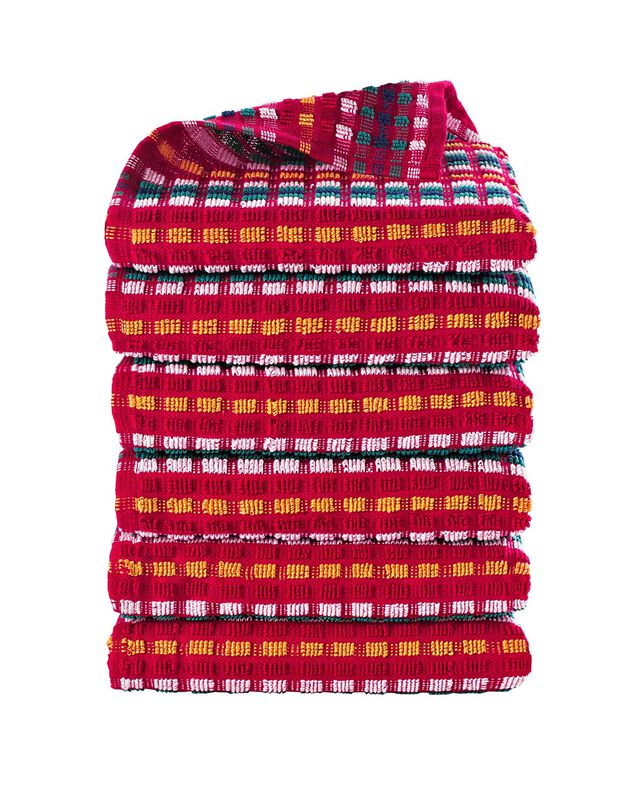 Essuie-mains éponge petite taille fond rouge - lots (rouge)