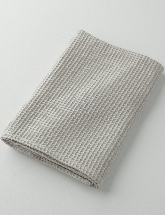 Serviette de bain nid d'abeille 320 g/m2 (sable)