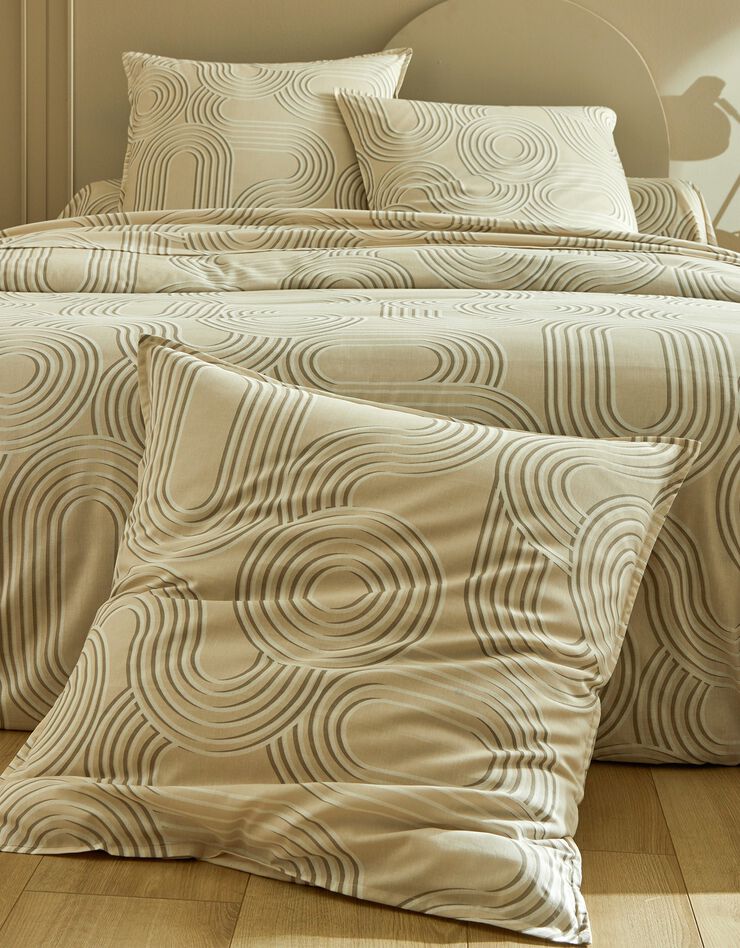 Linge de lit Vanua en coton (sable)