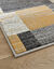 Tapis d&eacute;coratif motif patchwork (gris)