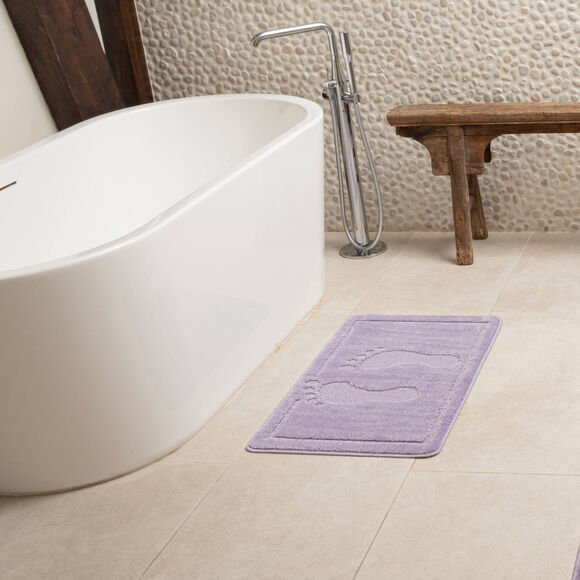 Tapis de bain motif fantaisie (lilas)
