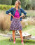Brede riem in splitleer (fuchsia)