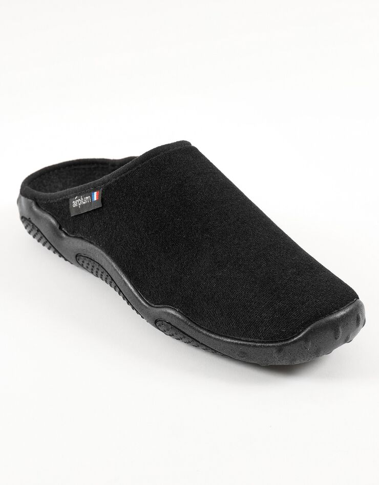 Mules homme semelles Airplum textile éponge, noir Mules homme semelles Airplum textile éponge, noir, hi-res image number 0