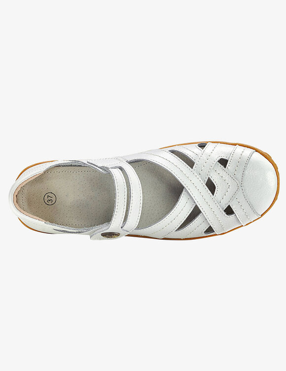 Babies confort en cuir ultra-souple  (blanc)