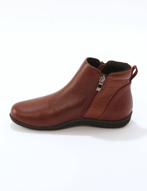 Leren boots (bordeaux)