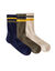 Chaussettes côtelées - lot de 3 paires (kaki) Chaussettes côtelées - lot de 3 paires (kaki)