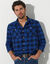 Hemd in flanel met Schotse ruiten (blauw / marine)