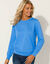 Sweater in molton (blauw)