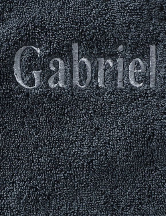 Collection serviettes de bain 640 g/m2 personnalisables confort extra moelleux (carbone)