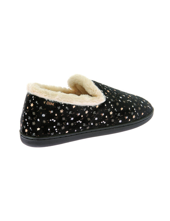 Pantoufles style charentaises (zwart)