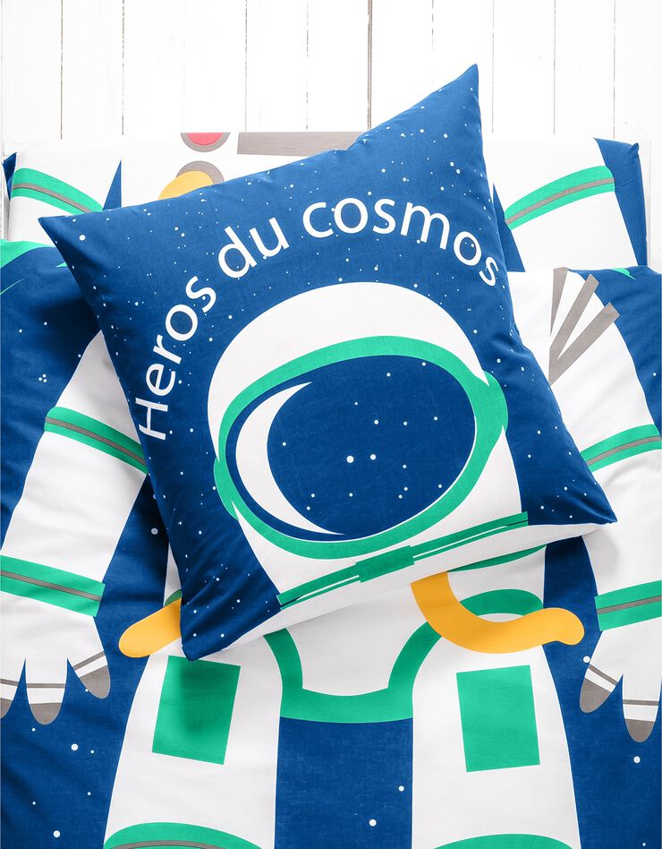 Bedlinnen voor kinderen met vermommingseffect Cosmos, in katoen, marine Bedlinnen voor kinderen met vermommingseffect Cosmos, in katoen, marine, hi-res image number 1
