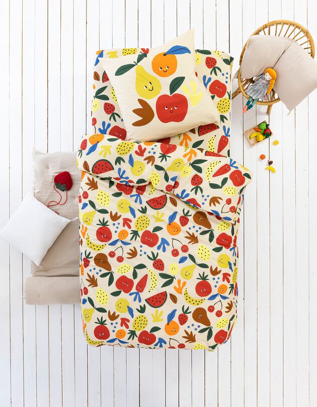 Linge de lit enfant Vitamines (écru)