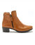 Boots zippées semelle et largeur confort (marron)