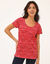 T-shirt met korte mouwen van chin&eacute; biologisch katoen(**) (chin&eacute; rood)