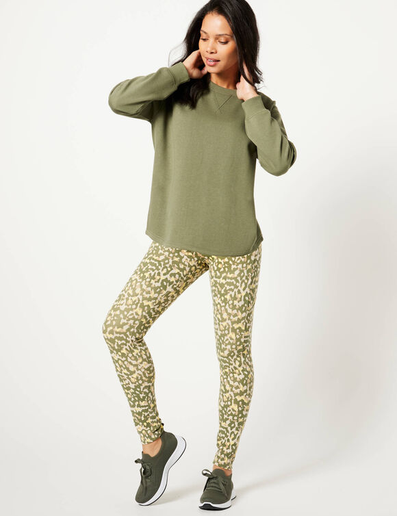 Sweat molleton, volume large (kaki)