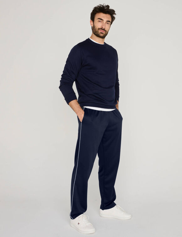 Pantalon de sport microfibre int&eacute;rieur gratt&eacute; (marine)