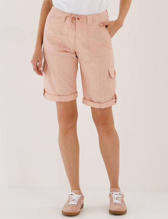 Bermuda battle, retroussable (beige ros&eacute;)