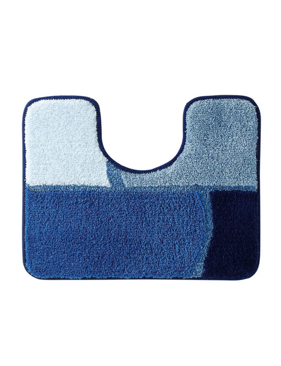 Tapis de bain Patchwork (bleu)