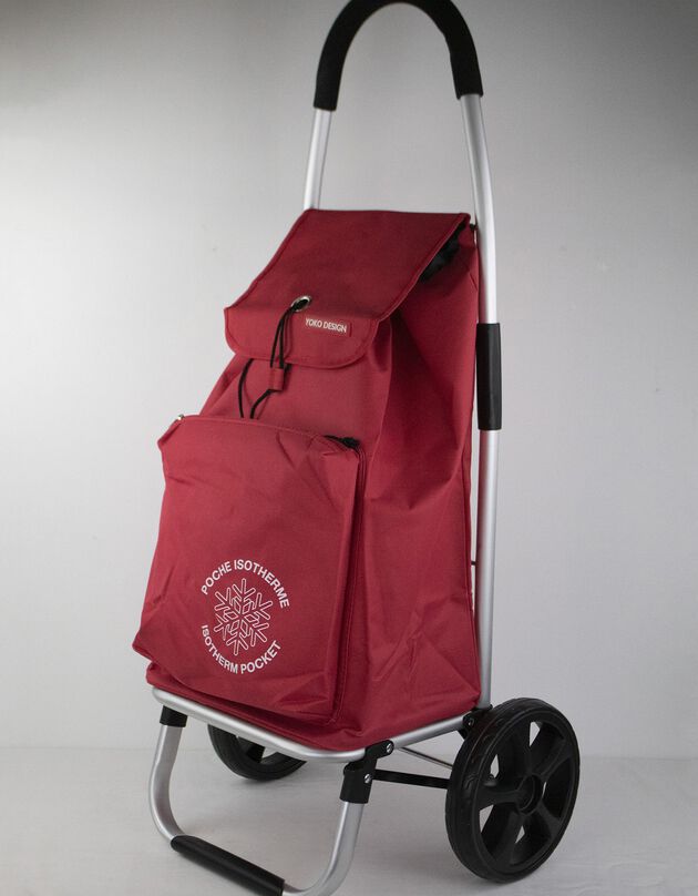Opvouwbare boodschappentrolley (rood)