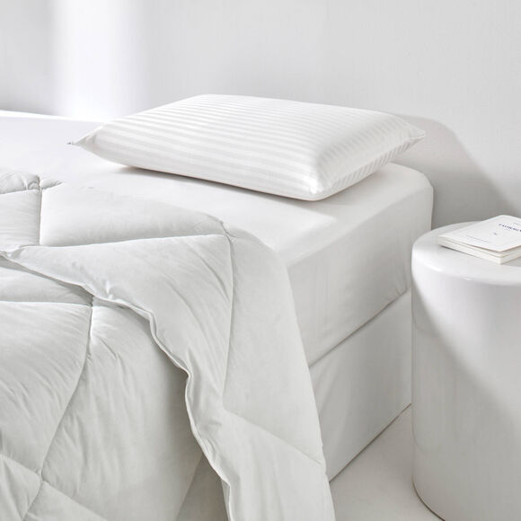 Oreiller ergonomique en mousse &agrave; m&eacute;moire de forme (blanc)