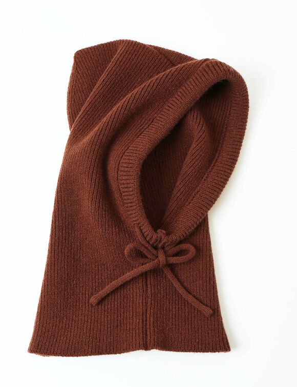 Cagoule en maille (chocolat)