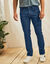 Rechte stretchjeans, afgerond onder de buik - binnenpijplengte 72 cm (raw)